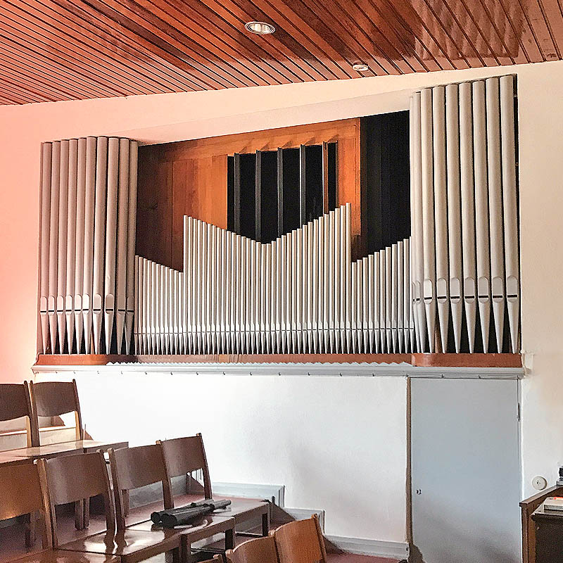 Pfeifenorgel im Tersteegenhaus, Meisterstück von Willi Peter