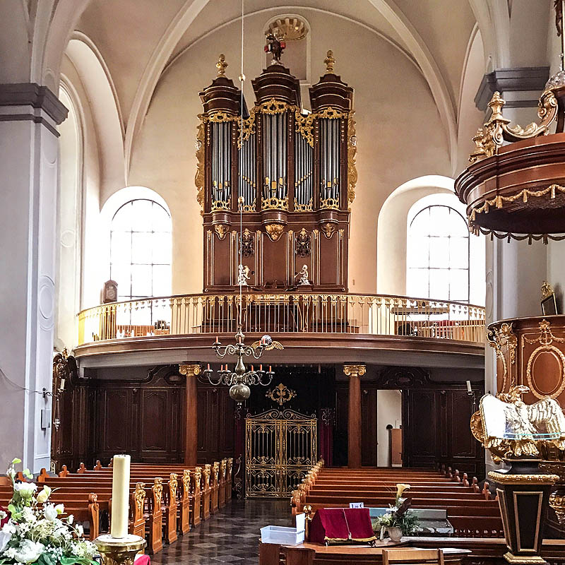 Aachen, Theresienkirche, Schimmelsanierung der Orgel